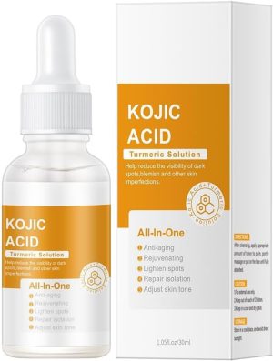 Kojic Acid Turmeric Oil, Turmeric Serum, Kojic Acid Face Serum, Moisturzing Serums,Helps Balance Skin,Smooth skin