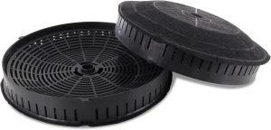 DEKAROX Activated Carbon Filter Set of 2 170 mm Diameter Round Compatible with Whirlpool 484000008824 Wpro Type 57 CHF57 AEG 4055171138 Elica CFC0038668 2 Pieces Cooker Hood Filters for Cooker Hood