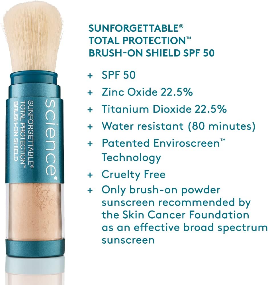 Colorescience Brush-On Sunscreen Mineral Powder for Sensitive Skin, Tan 2 Colorescience Brush-On Sunscreen Mineral Powder for Sensitive Skin, Tan - الصورة 2