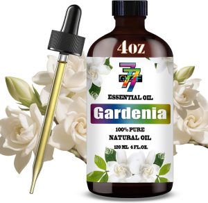 GV77ZF Gardenia Essential Oil 4 Fl Oz (120Ml) - Gardenia Oil for Diffuser,Humidifier,Home,Bath,Cleaning,Massage,Yoga,DIY Candle