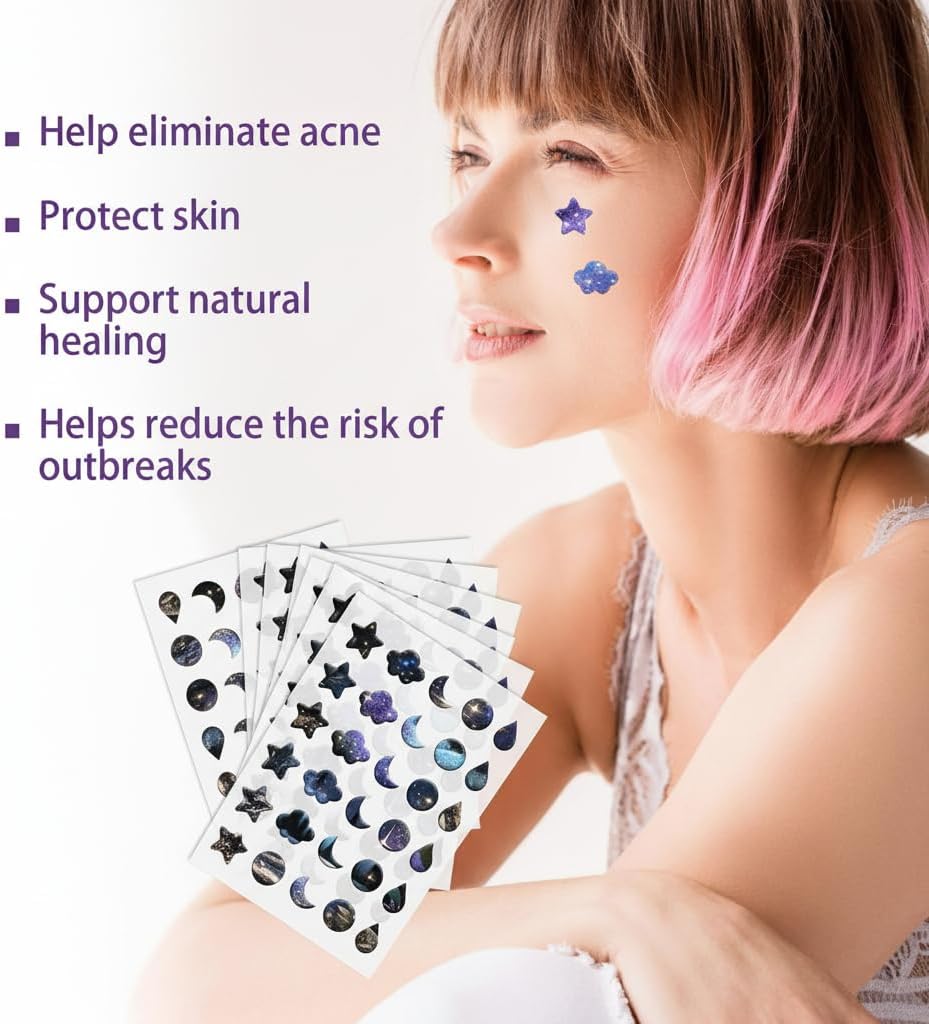 رقع بثور على شكل نجوم، 180 رقعة بثرة للوجه، رقع حب الشباب الغروانية المائية، رقع البثور والنجوم، رقع زيت لزيتس والعيوب والكسر، مقاومة للماء وجيدة التهوية للبشرة المعرضة لحب الشباب 2 رقع بثور على شكل نجوم، 180 رقعة بثرة للوجه، رقع حب الشباب الغروانية المائية، رقع البثور والنجوم، رقع زيت لزيتس والعيوب والكسر، مقاومة للماء وجيدة التهوية للبشرة المعرضة لحب الشباب - الصورة 2