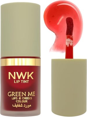NWK PROFESSIONAL MAKEUP Green Me Lip and Cheek Tint, Tulip Red, Long-lasting Waterproof, 4.5ml