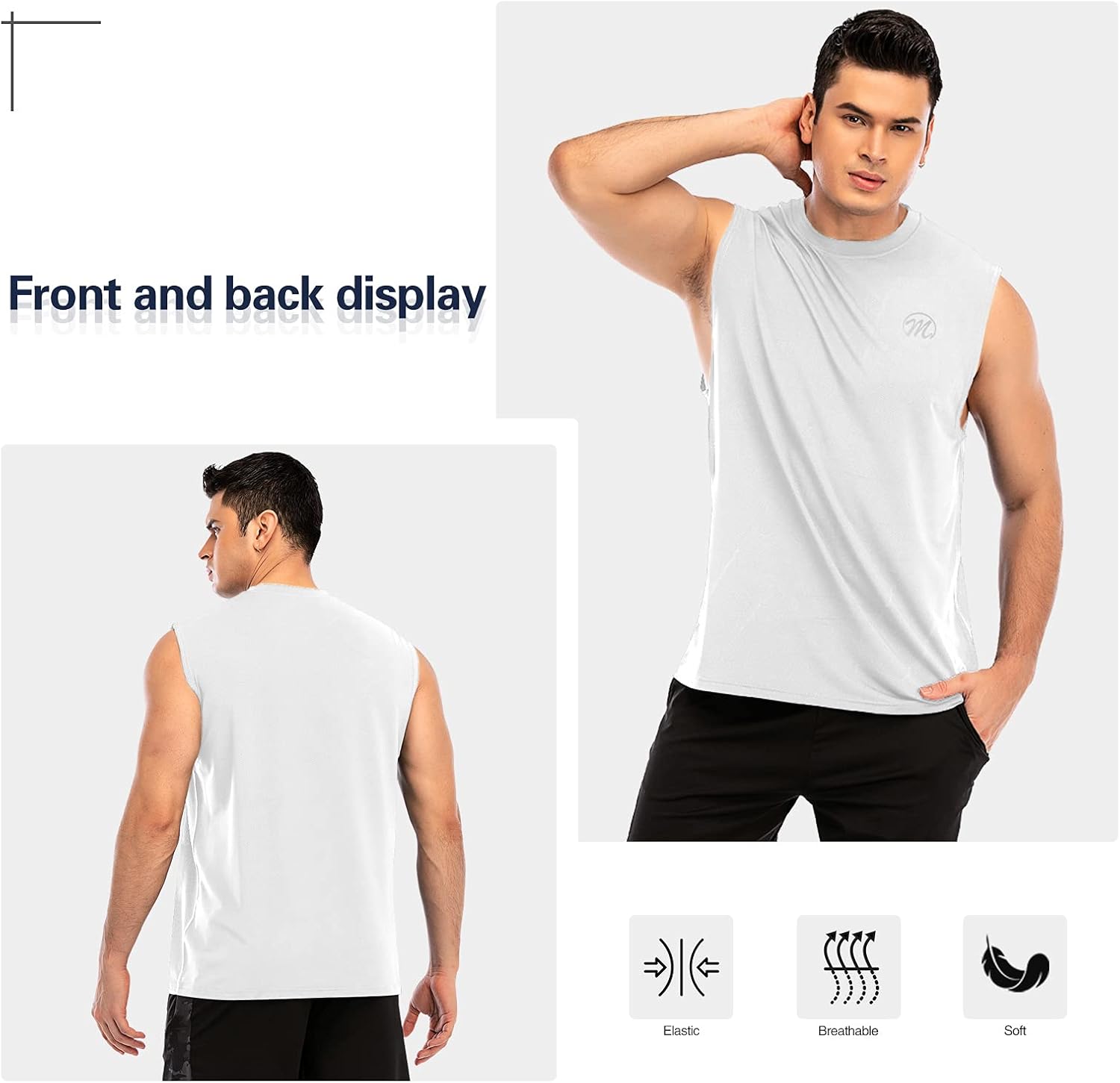 MEETWEE Sports Shirt Men's Running Shirt Short Sleeve Mesh Functional Shirt Breathable Quick-Drying Sports Gym Shirt Training Shirt for Men Summer 5 MEETWEE Sports Shirt Men's Running Shirt Short Sleeve Mesh Functional Shirt Breathable Quick-Drying Sports Gym Shirt Training Shirt for Men Summer - الصورة 5