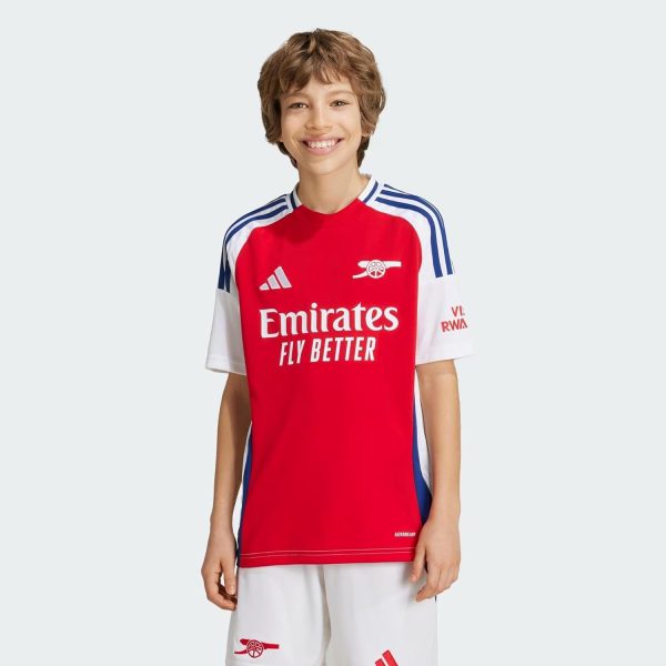 ⁦Adidas Kids Boy's Regular Fit T-Shirt (IS8141 Red⁩ - الصورة ⁦2⁩