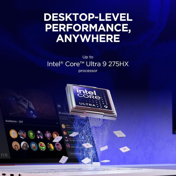 ⁦Lenovo Legion 7 16IAX10 AI Gaming Laptop 16" WQXGA OLED 240Hz, Intel Ultra 9 275HX, 32GB RAM, 2TB SSD, RTX 5070 8GB GDDR7, RGB ENG-ARB KB, Win11, Glacier White [83KY001NAX] + 2Y Premium Care⁩ - الصورة ⁦6⁩