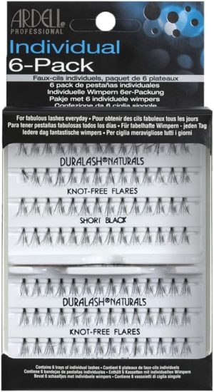 Ardell 6 Pack Knot-Free Flares Individuals Short Black
