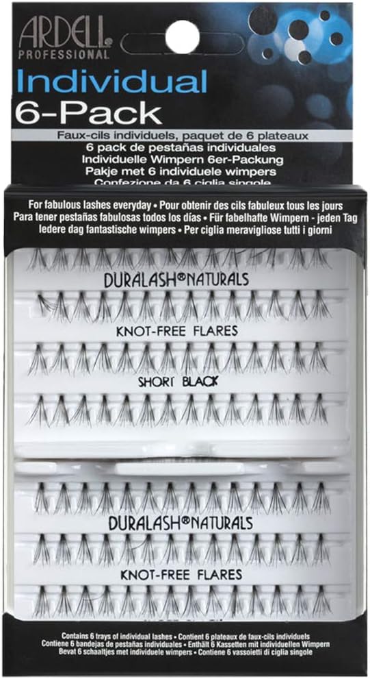 Ardell 6 Pack Knot-Free Flares Individuals Short Black 1 Ardell 6 Pack Knot-Free Flares Individuals Short Black