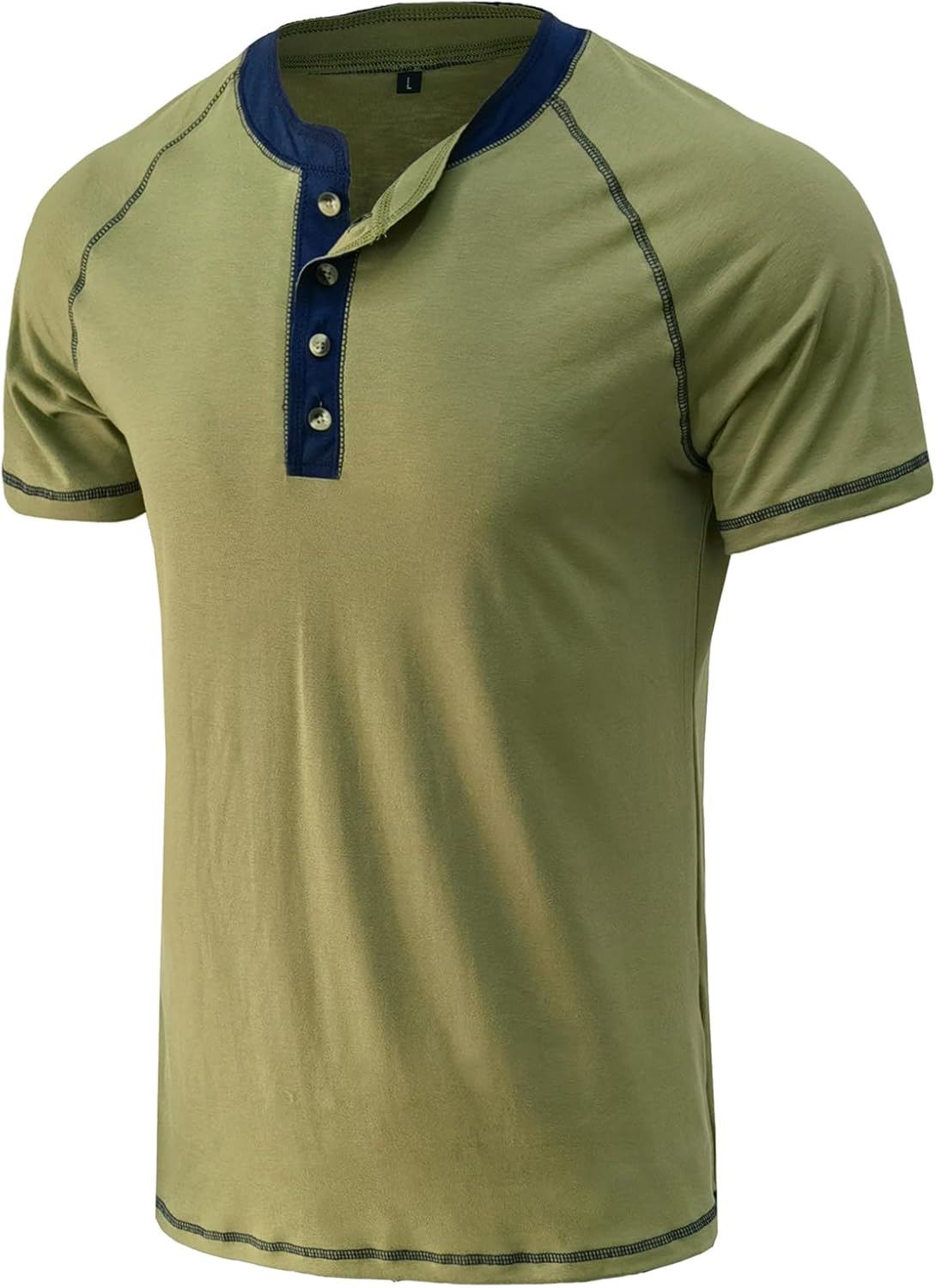 Mens Henley Shirts Summer Casual Short Sleeve Tees Fashion Button Cotton Lightweight Slim Fit Basic Tops 2 Mens Henley Shirts Summer Casual Short Sleeve Tees Fashion Button Cotton Lightweight Slim Fit Basic Tops - الصورة 2