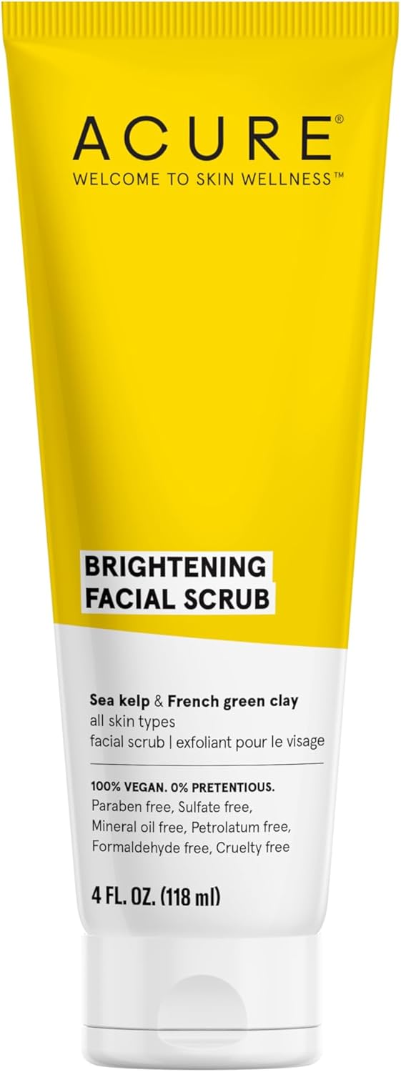 Acure Brightening Starter Kit - Cleansing Gel, Facial Scrub, Day Cream, and Vitamin C & Ferulic Acid Serum - All Skin Types - Softens, Detoxifies and Cleanses For Natural Glowing Skin 3 Acure Brightening Starter Kit - Cleansing Gel, Facial Scrub, Day Cream, and Vitamin C & Ferulic Acid Serum - All Skin Types - Softens, Detoxifies and Cleanses For Natural Glowing Skin - الصورة 3