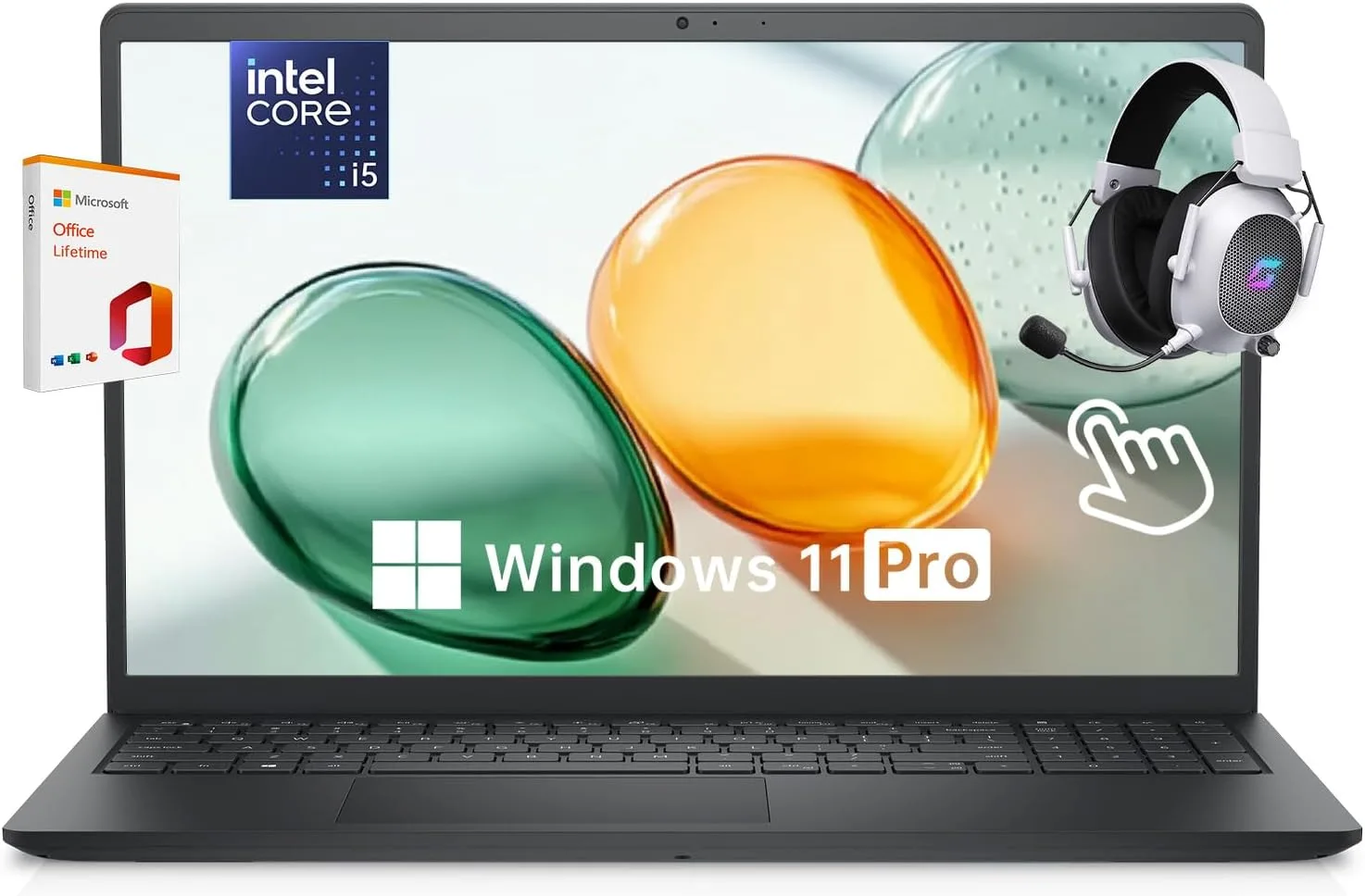 Dell Inspiron 15.6" Touchscreen Laptop, 13th Gen Intel Core i5-1334U, 64GB RAM 2TB SSD, Windows 11 Pro, USB-C HDMI, Lifetime Office Lightweight Student & Business Laptop Computer, w/Mytrix Accessory