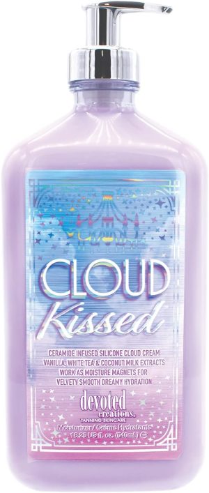 Devoted Creations Cloud Kissed Skin Moisturizer - Antioxidant & Hydrating Lotion for All Skin Types, 18.25 Fl Oz