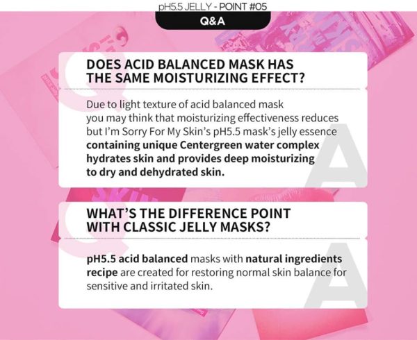 ⁦I'M SORRY FOR MY SKIN pH 5.5 Jelly Mask - Relaxing⁩ - الصورة ⁦4⁩