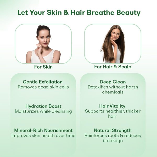⁦Agrovishwa 100% Natural Dead Sea Mud Powder For Face, Body & Hair powder - 100g⁩ - الصورة ⁦4⁩