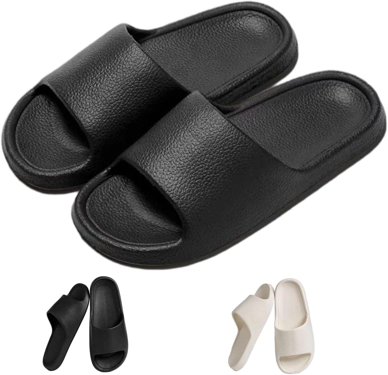 Lightweight Slippers for Women and Men,Quick Drying Non-Slip Slides Bathroom Home Slippers,Soft Sandals for Shower Spa Bath Pool Gym 1 Lightweight Slippers for Women and Men,Quick Drying Non-Slip Slides Bathroom Home Slippers,Soft Sandals for Shower Spa Bath Pool Gym
