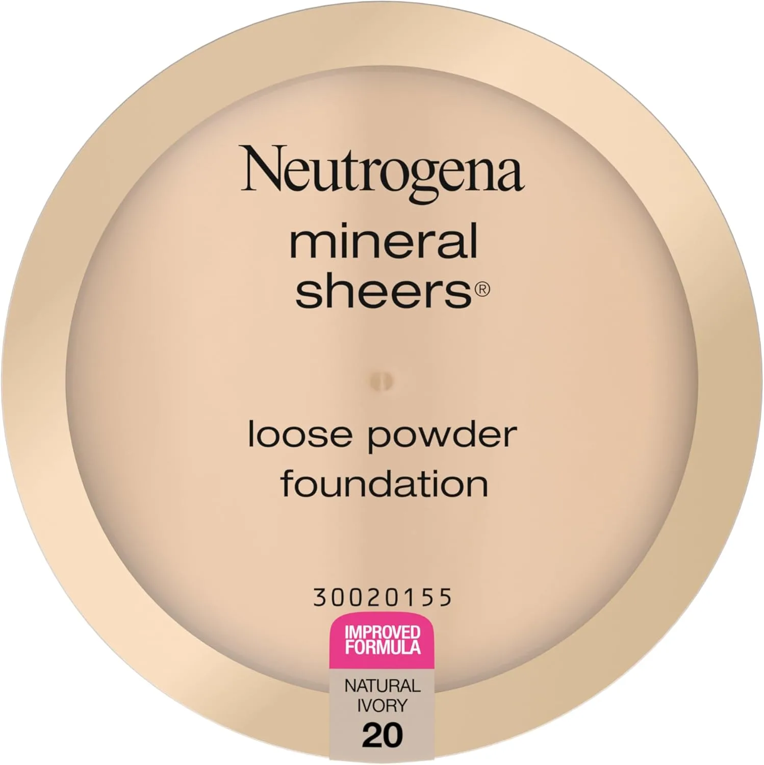 Neutrogena Mineral Sheers Lightweight Loose Powder Makeup Foundation with Vitamins A, C, & E, Sheer to Medium Buildable Coverage, Skin Tone Enhancer, Face Redness Reducer, Natural Ivory 20,.19 oz