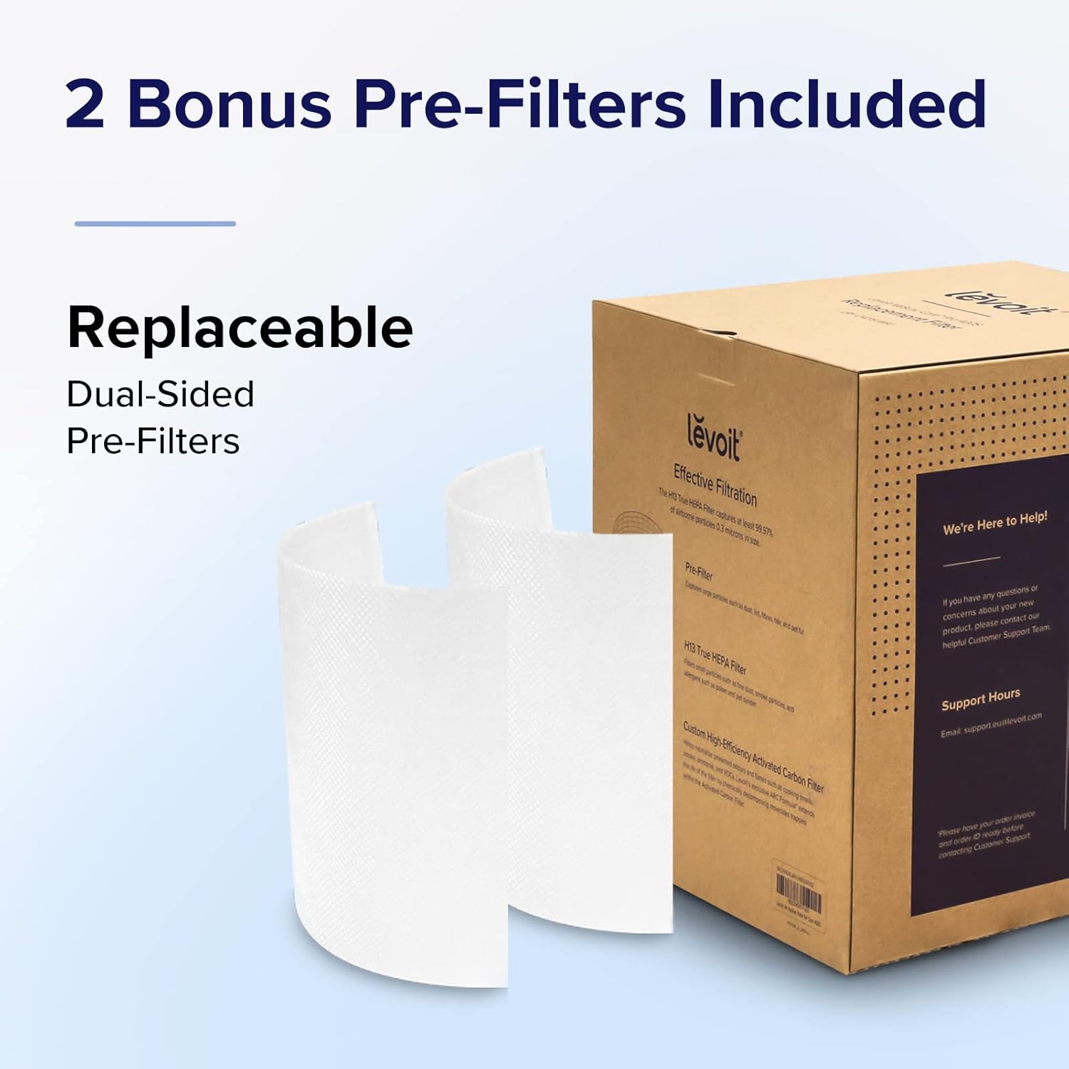 LEVOIT Core 400S Air Purifier Smoke Remover 4-in-1 Replacement Filter, Activated Carbon, Core400S-RF-SR (LRF-C401-BUS), 1 Pack, Blue 6 LEVOIT Core 400S Air Purifier Smoke Remover 4-in-1 Replacement Filter, Activated Carbon, Core400S-RF-SR (LRF-C401-BUS), 1 Pack, Blue - الصورة 6