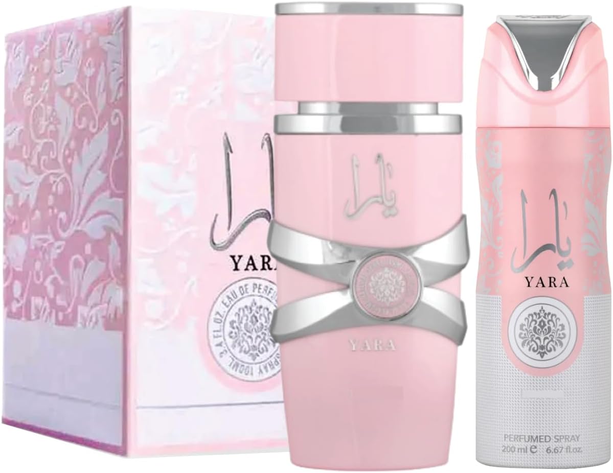 SAPPHIRE'S CHOICE Yara Women Edp Perfume | Yara Eau de Parfum for Women 100ml | Floral and Jasmine Fragrance | Yara Perfume + Deodrant Yara Spray 200ml Arabian Fragrance Perfume Made In Dubai By 1 SAPPHIRE'S CHOICE Yara Women Edp Perfume | Yara Eau de Parfum for Women 100ml | Floral and Jasmine Fragrance | Yara Perfume + Deodrant Yara Spray 200ml Arabian Fragrance Perfume Made In Dubai By