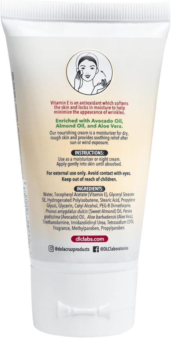 ⁦De La Cruz Vitamin E Skin Softening Cream 74G⁩ - الصورة ⁦2⁩