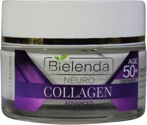 Bielenda NEURO COLLAGEN 3 PEPTIDE, VITAMIN C & E, AGE 5 0+, ADVANCED BEAUTIFYING MOISTURIZER, DAY/NIGHT 1.7 FL OZ