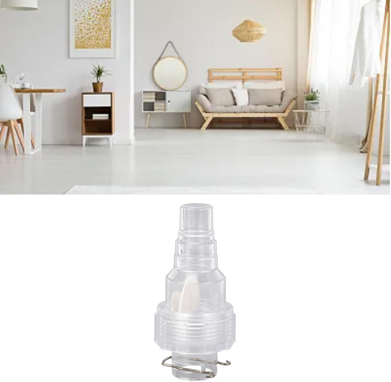 Condensate Drain Pipe Check Valve, Central AC Air Conditioner Drain Hose, Odor Reflux Prevention with High Transprency, Non Return One Way, Slow Closing for Clean Indoor Air 3 Condensate Drain Pipe Check Valve, Central AC Air Conditioner Drain Hose, Odor Reflux Prevention with High Transprency, Non Return One Way, Slow Closing for Clean Indoor Air - الصورة 3