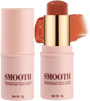 احمر خدود كريمي 3 في 1 من ازوني، احمر خدود واحمر شفاه وظلال عيون مرطب، خفيف الوزن ومتعدد الالتصاق، يدوم طويلا وقابل للمزج، لون طبيعي يدوم طويلا (تانجي سيتروس #5)