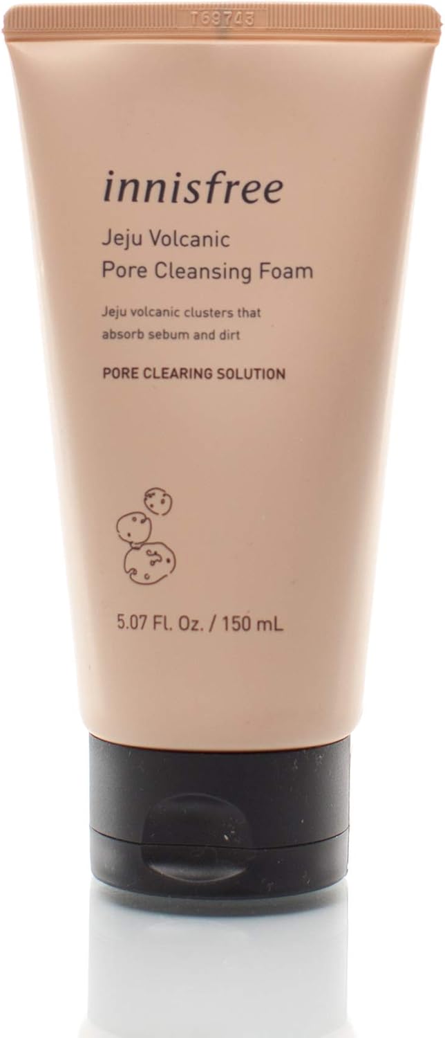 Innisfree Jeju Volcanic Pore Cleansing Foam, 5.09 Ounce 1 Innisfree Jeju Volcanic Pore Cleansing Foam, 5.09 Ounce