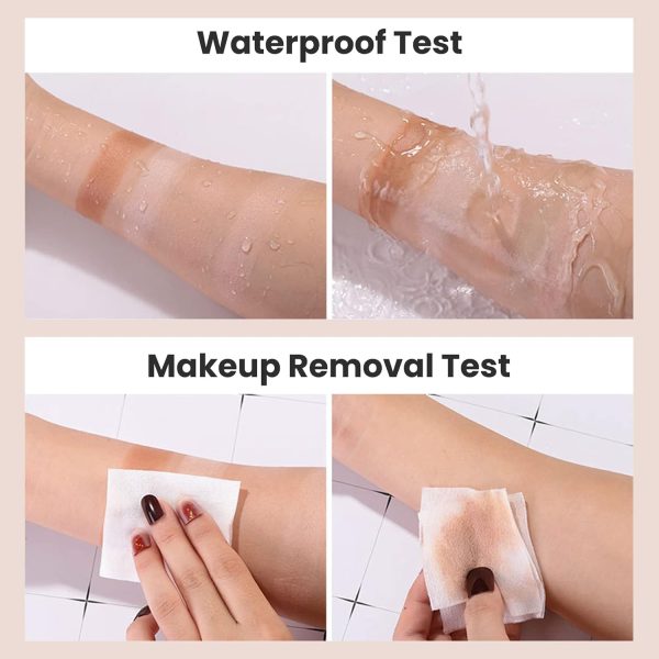 ⁦MAKINGTEC 2 PCS Contour Highlighter Stick with Brush -Bronzer Pen, Face Brightens Shades Pencil, Highlighting Shade, Highlight Shaping Stick, Waterproof, Longwear Makeup(01 and 04)⁩ - الصورة ⁦3⁩