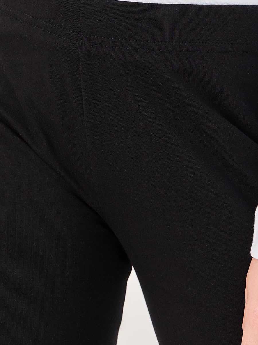 Styli Girls Solid Leggings with Elastic Waistband 4 Styli Girls Solid Leggings with Elastic Waistband - الصورة 4