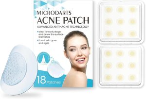 KASTWAVE Micropoint Acne Patch, Pimple Microdart 18 Patches, Dark Spot Remover for Face Patch, Advanced Anti-Acne Technology for Early Stage and Below Surface Blemishes, For All Skin Types and Ages