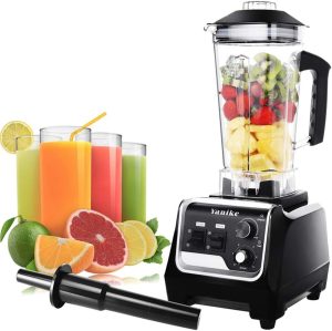 Professional Countertop Blender, 2200W High Power Commercial Blender for Shakes and Smoothies with 2L BPA Free Container, Built-in Timer Jug Blenders for Crushing Ice, Frozen Dessert