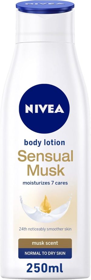 NIVEA Body Lotion Sensual Musk, Musk Scent, Normal to Dry Skin, 250ml