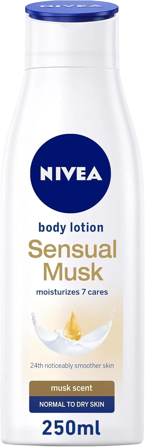 NIVEA Body Lotion Sensual Musk, Musk Scent, Normal to Dry Skin, 250ml 8 NIVEA Body Lotion Sensual Musk, Musk Scent, Normal to Dry Skin, 250ml