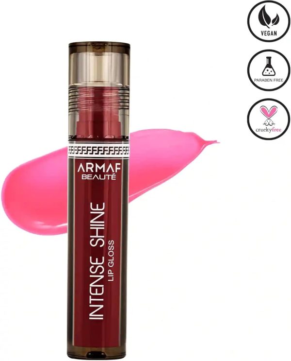 ⁦Armaf Beauté Intense Shine Lip Gloss - Moisturizing Non-Sticky Lip Gloss For High Shine, Cotton Candy, 3.2g/0.11 oz⁩ - الصورة ⁦2⁩