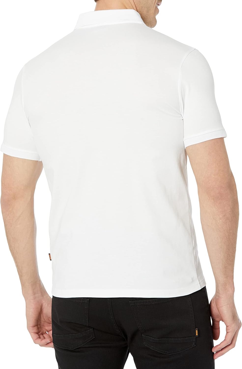 BOSS mens Square Patch Logo Slim Fit Pique Polo Shirt Polo Shirt 2 BOSS mens Square Patch Logo Slim Fit Pique Polo Shirt Polo Shirt - الصورة 2