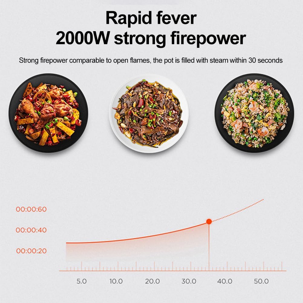 ماكينة طهي اوتوماتيكية ذكية سعة 6 لتر من كايجيتال محضر طعام تجاري دوار 360 درجة وتسخين ثلاثي الابعاد شامل شاشة لمس للمنزل والمطعم 2000.0 واط فضي 4 ماكينة طهي اوتوماتيكية ذكية سعة 6 لتر من كايجيتال محضر طعام تجاري دوار 360 درجة وتسخين ثلاثي الابعاد شامل شاشة لمس للمنزل والمطعم 2000.0 واط فضي - الصورة 4