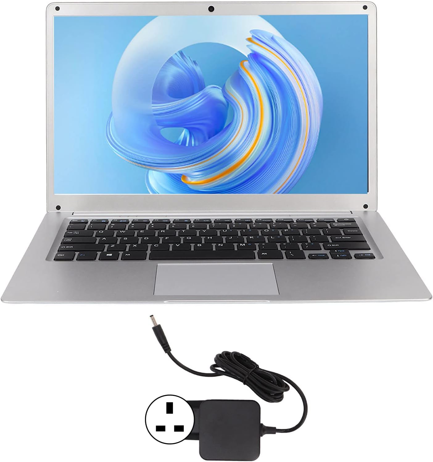 Laptop, 14 Inch Laptop 1366x768 Silver 4GB and 64GB for Home for Daily (UK Plug) 6 Laptop, 14 Inch Laptop 1366x768 Silver 4GB and 64GB for Home for Daily (UK Plug) - الصورة 6