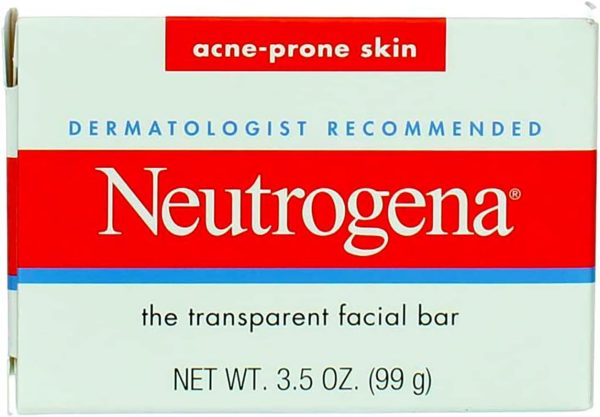 Neutrogena Acne Prone Skin Formula Facial Bar 3.50 oz (Pack of 4)