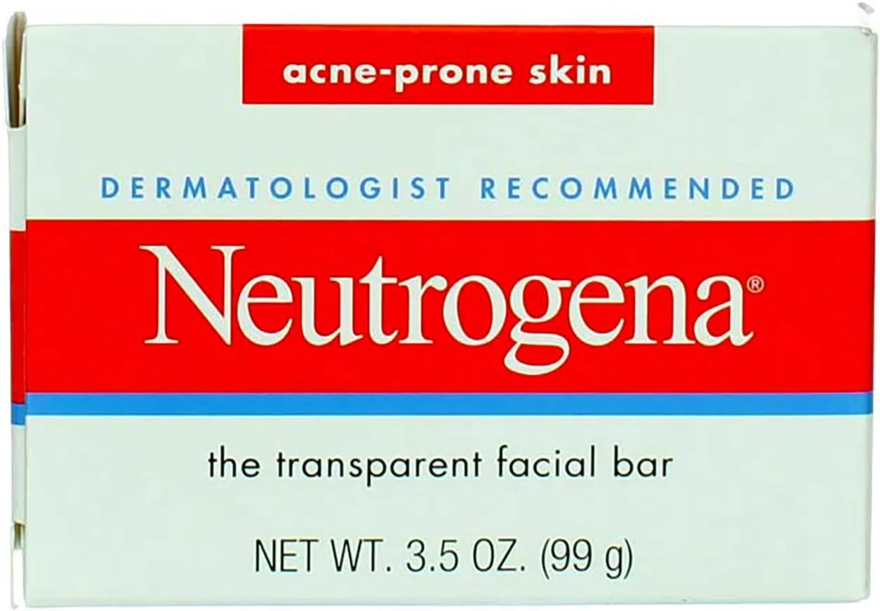 Neutrogena Acne Prone Skin Formula Facial Bar 3.50 oz (Pack of 4)