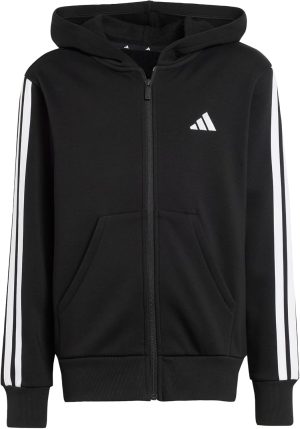 adidas Unisex Kids Essentials Full Zip Hoodie HOODED TRACK TOP (pack of 1)