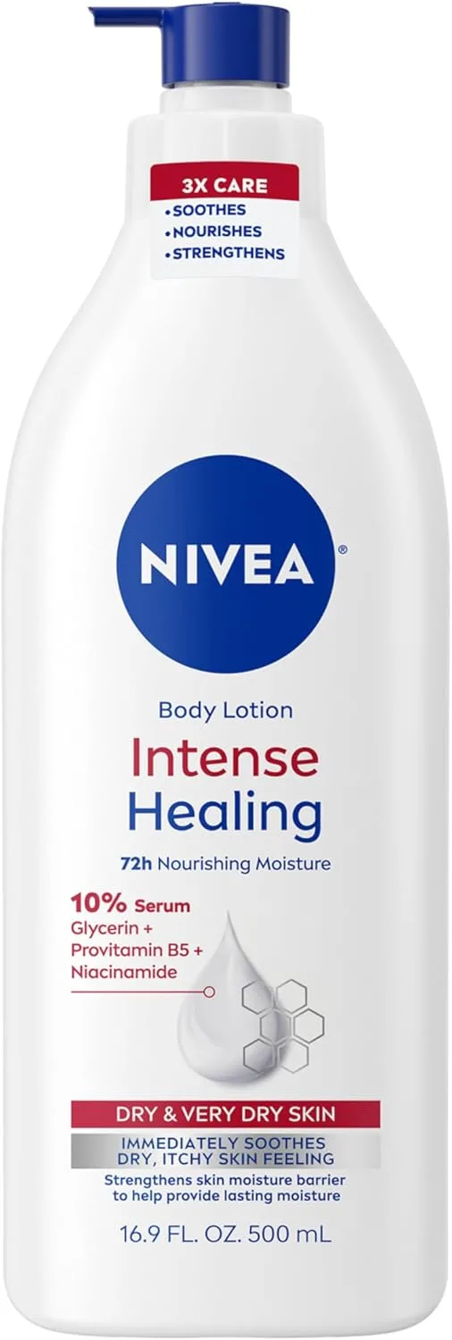 NIVEA Intense Healing Body Lotion - 72 Hour Moisture For Dry to Very Dry Skin - 16.9 fl. oz. Pump Bottle 11 NIVEA Intense Healing Body Lotion - 72 Hour Moisture For Dry to Very Dry Skin - 16.9 fl. oz. Pump Bottle