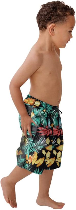 Pants Beach Clothing Children Boys Pants Summer Outfit Printed Board Shorts Family Boys