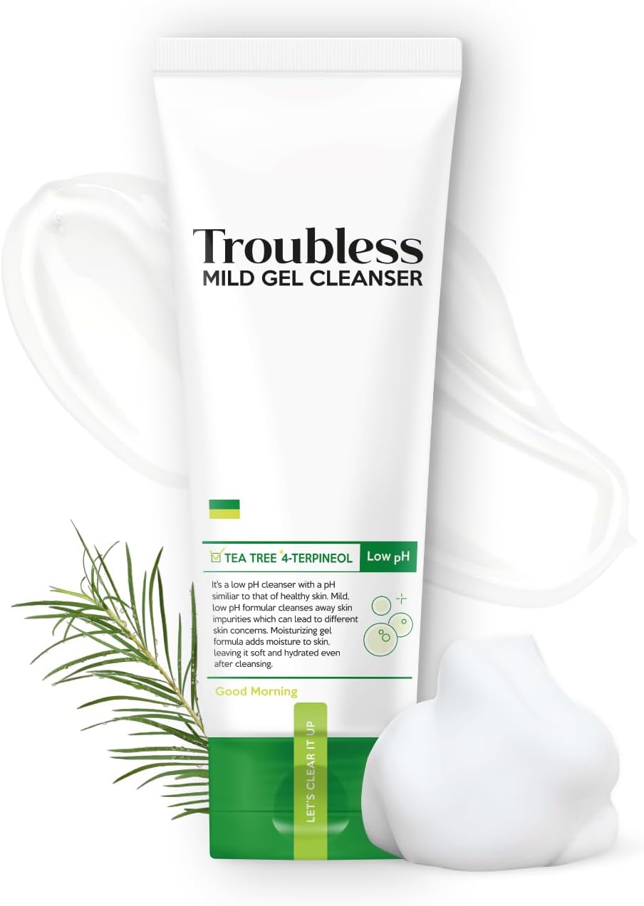 منظف جل لطيف تروبليس غسول وجه مرطب مع خلاصة شجرة الشاي للبشرة الحساسة تنظيف لمشاكل البشرة منخفض الحموضة صباحي 405 اونصة سائلة 8 منظف جل لطيف تروبليس غسول وجه مرطب مع خلاصة شجرة الشاي للبشرة الحساسة تنظيف لمشاكل البشرة منخفض الحموضة صباحي 405 اونصة سائلة - الصورة 8