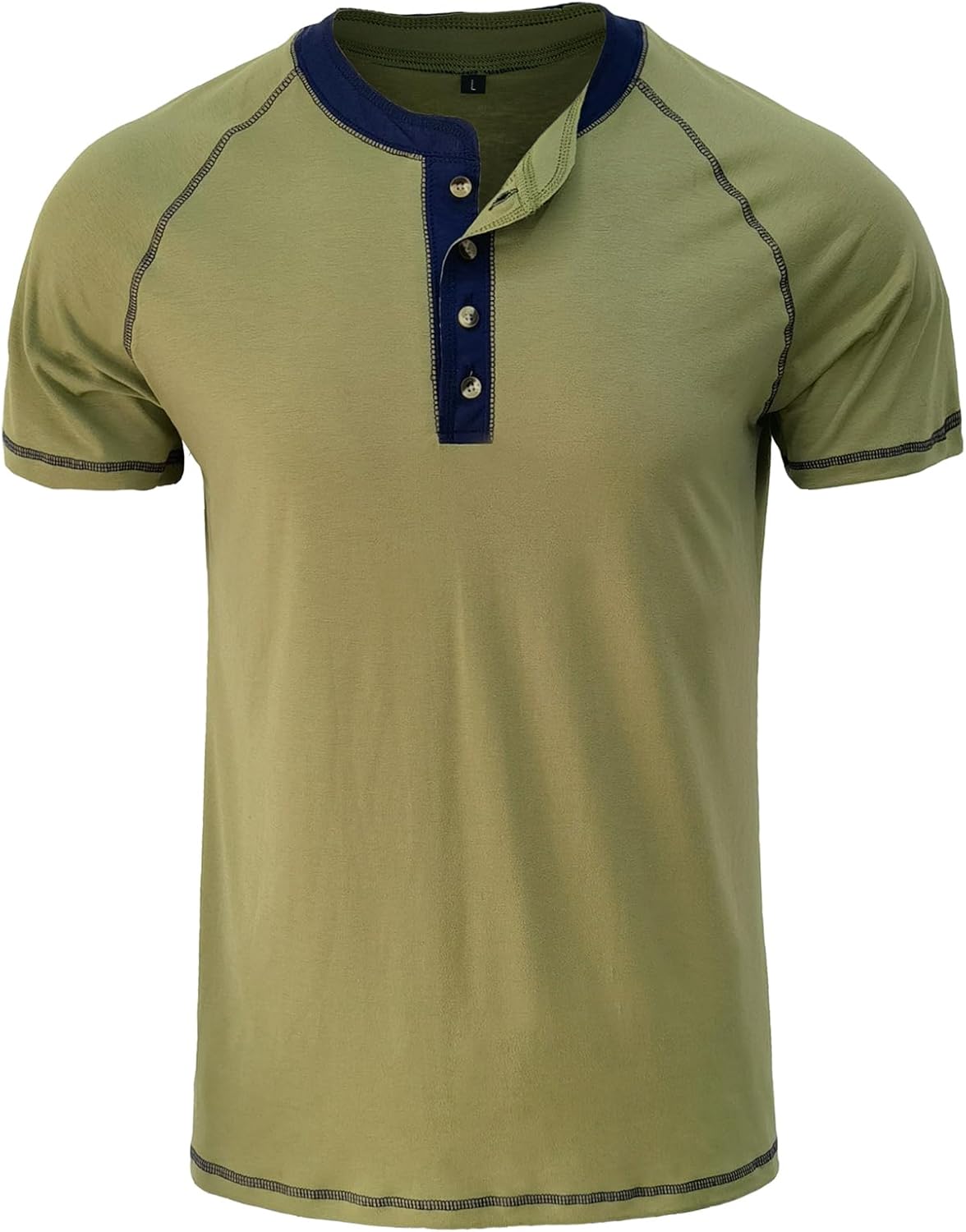 Mens Henley Shirts Summer Casual Short Sleeve Tees Fashion Button Cotton Lightweight Slim Fit Basic Tops 3 Mens Henley Shirts Summer Casual Short Sleeve Tees Fashion Button Cotton Lightweight Slim Fit Basic Tops - الصورة 3