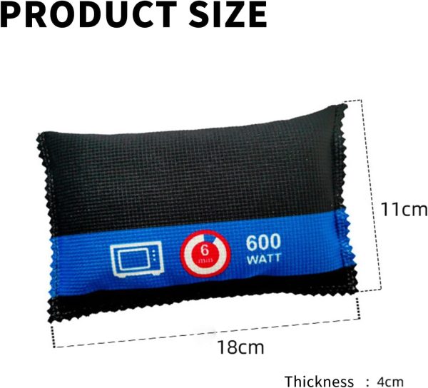 ⁦Paporich 2pcs 400g Car Silica Gel Dehumidifi Reusable, Portable Silica Gel Desiccant Packs, Rechargeable Desiccant, Moisture Absorbing Bag, for Car Interior & Wardrobes⁩ - الصورة ⁦7⁩