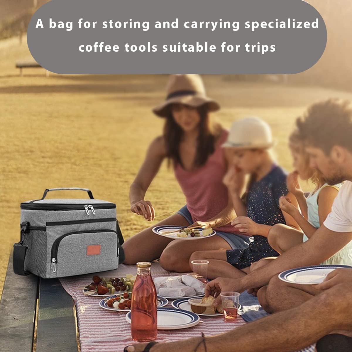 Coffee Tools Carry Bag Redline Gray شنطة لتخزين و حمل ادوات القهوة المختصة 4 Coffee Tools Carry Bag Redline Gray شنطة لتخزين و حمل ادوات القهوة المختصة - الصورة 4