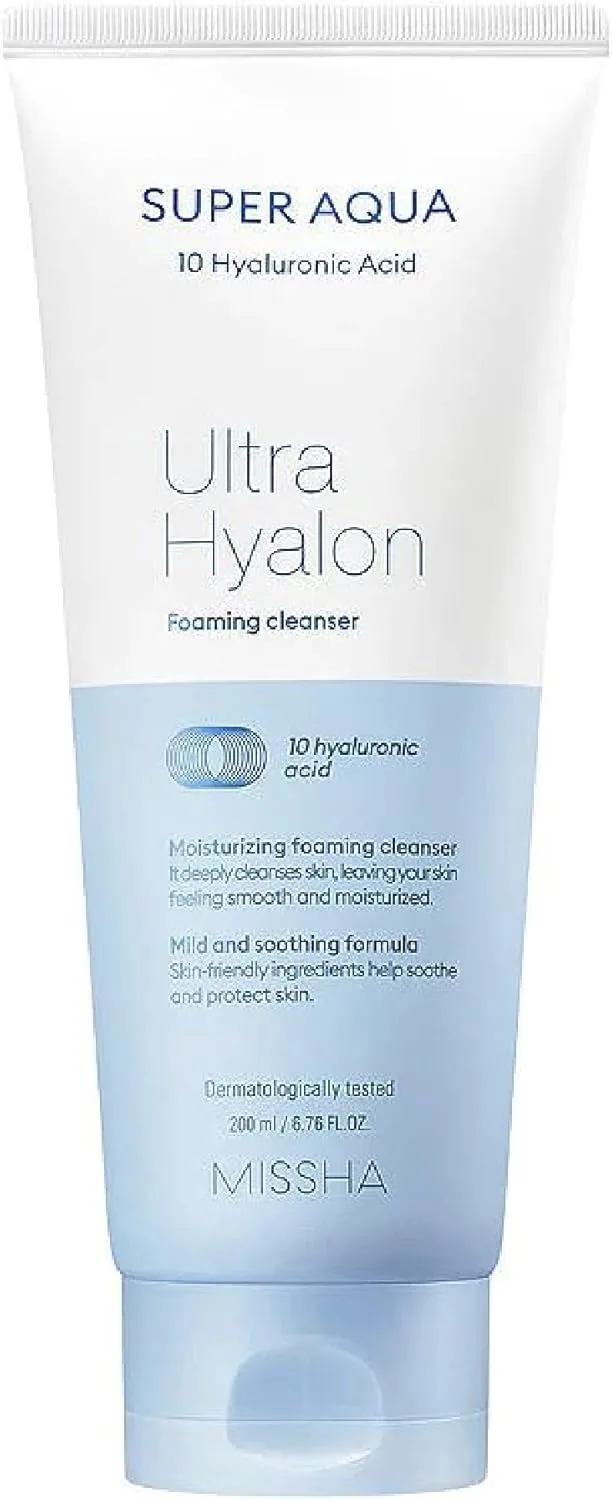 Missha Super Aqua Ultra Hyalron Foaming Cleanser 200ML 7226