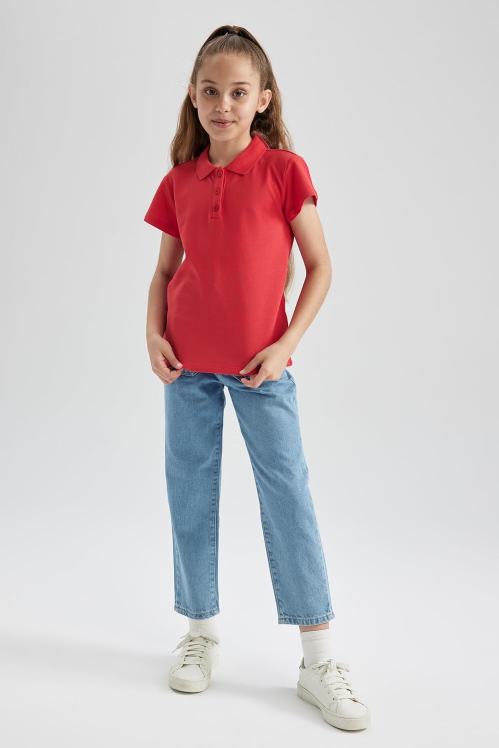 DeFacto Girls B0671A8 T-Shirt 3 DeFacto Girls B0671A8 T-Shirt - الصورة 3