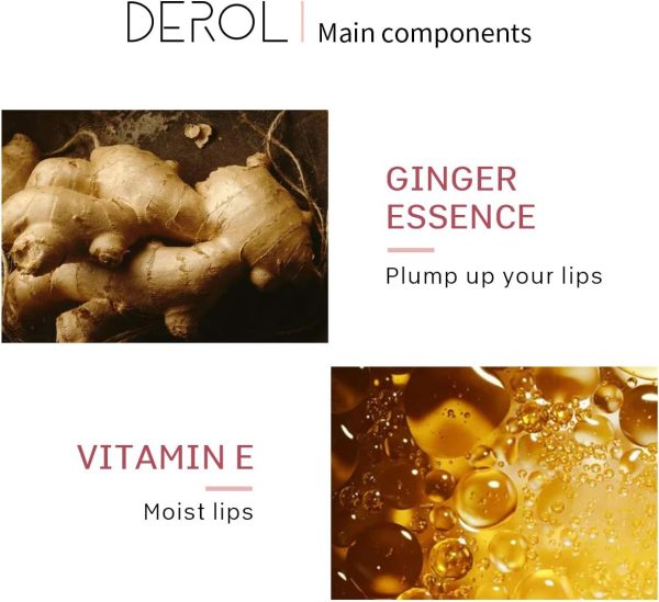 ⁦ANMANSY Lip Plumper,Natural Lip Plumper,lip plumping lip gloss,lip plumper gloss,Lip Enhancer Make Lips Fuller and Moisturizing 5.5ml,Beautiful Fuller,Lip Mask⁩ - الصورة ⁦3⁩