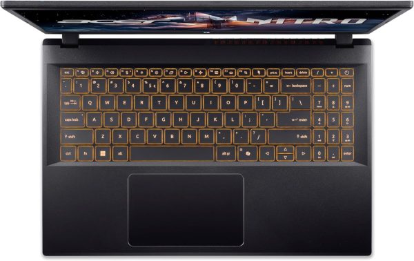⁦Acer Nitro V ANV15 Gaming Laptop AMD Ryzen 7-7735HS Octa Core Upto 4.75GHz/16GB DDR5/512GB SSD/6GB NVIDIA®GeForce®RTX 3050/15.6" FHD IPS 165Hz/W11/WiFi-6/Backlit KB/Obsidian Black⁩ - الصورة ⁦6⁩