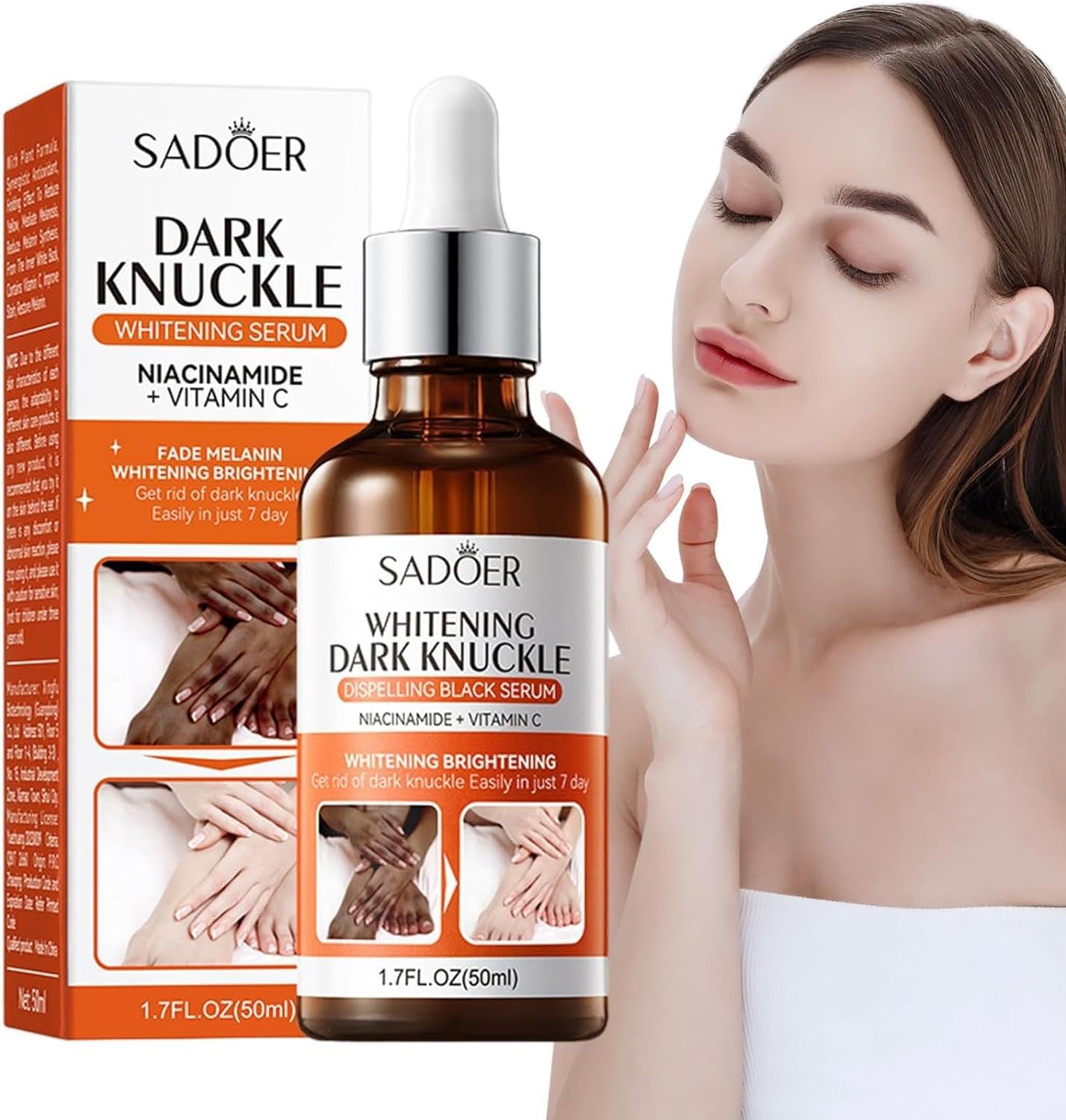 SADOER Niacinamide Vitamin C Serum for Whitening Feet, Joints, Dark Places 50ml 1 SADOER Niacinamide Vitamin C Serum for Whitening Feet, Joints, Dark Places 50ml